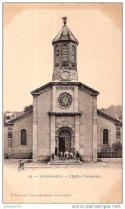 CPA N° 86 - SIDI BEL ABBES Algérie - L' Eglise Paroissiale bien animée - Edit. N. Boumendil