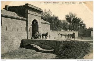 sidi bel abbes la porte de daya ND phot 22 carte animée caleches