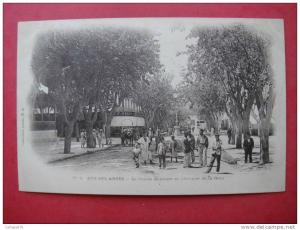 ALGERIE - Sidi Bel Abbès - Le Cercle Militaire et l'avenue de la gare