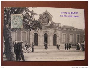 CPA - Algérie - Sidi-Bel-Abbès - Le palais de Justice - Légionnaires - Légion étrangère
