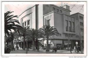 Afrique - Algérie - Sidi Bel Abbès - théâtre et carrefour (commerces) - carte glacée