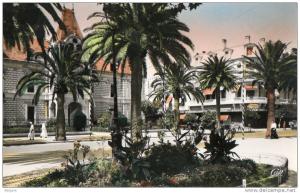 CPSM SIDI BEL ABBES. hotel de ville, quincaillerie Yerles, 1957