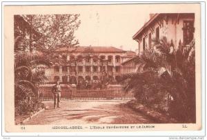 SIDI-BEL-ABBES L'Ecole Supérieure et le Jardin (LL)  Algérie Afrique