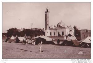 SIDI BEL ABBES  LA MOSQUE CPA  CIRCULEE 15-11-1932  TRES ANIMEE