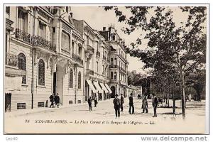 Algérie Sidi Bel Abbes Place Carnot Banque de l´Algérie L.L Animée