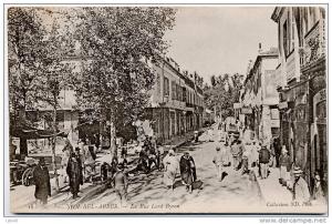 Algérie Sidi Bel Abbes Rue Lord Byron Animée