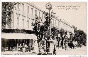 Algérie Sidi Bel Abbes Boumendil Coin des Quatre horloges