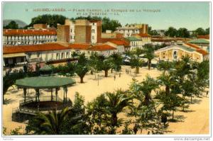 Sidi Bel Abbes, Place Carnot, Le Kiosque de la Musique et le Theatre LL