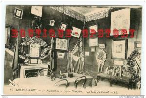LEGION ETRANGERE - RARE < Salle du Conseil de Légion à SIDI BEL ABBES - Armée Coloniale - Légionnaire Soldat - Dos Scané