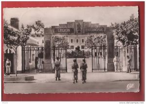 Q0412 Sidi-Bel-Abbes , Caserne de la Légion étrangère, Militaire, Circulé, date illisible.