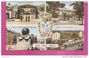 SIDI BEL ABBES   -   * 4 VUES SOUVENIRS DE LA LEGION ETRANGERE et  BLASON *    -    Editeur  C.A.P. de Paris   Nr  659