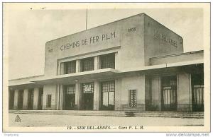 ALGERIE.SIDI BEL ABBES.GARE.DECHIRURE