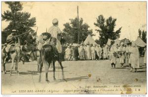 SIDI-BEL-ABBES - Départ pour la Fantasia à l'occasion de la Ouâda