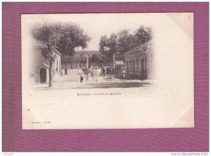 1 cpa  - bel abbes entree du quartier