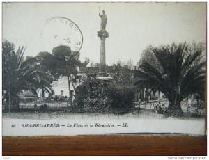 ALGERIE - SIDI-BEL-ABBES - la place de la république - CPA n°40