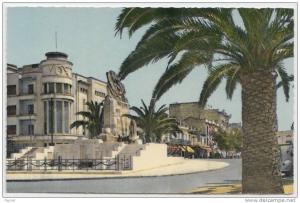 cpsm colorisée Algerie Sidi Bel Abbes Le Monument Aux Morts