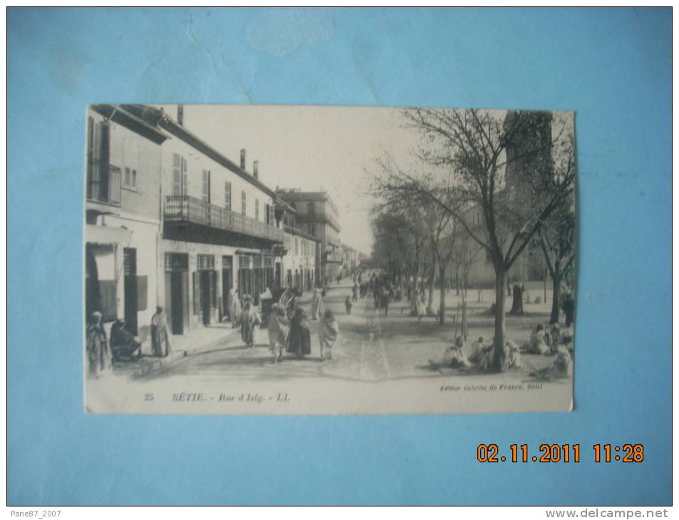 SETIE  SETIF  RUE D ISLY     ECRITE DE 1926