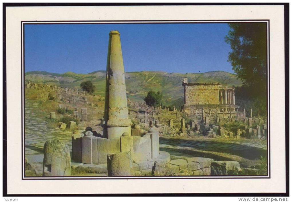 ALGERIE - CP - Djemila - Fontaine conique - Ruines romaines - Roman ruins - Neuve / Mint