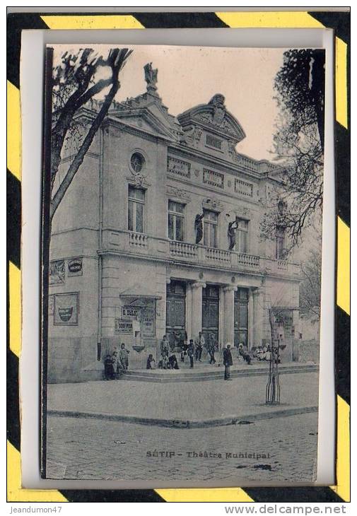 SETIF. - . THEATRE MUNICIPAL. CARTE NON CIRCULEE, EN SUPERBE ETAT