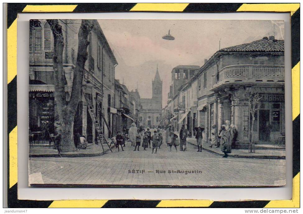 SETIF. - . RUE ST-AUGUSTIN. CARTE NON CIRCULEE, EN SUPERBE ETAT