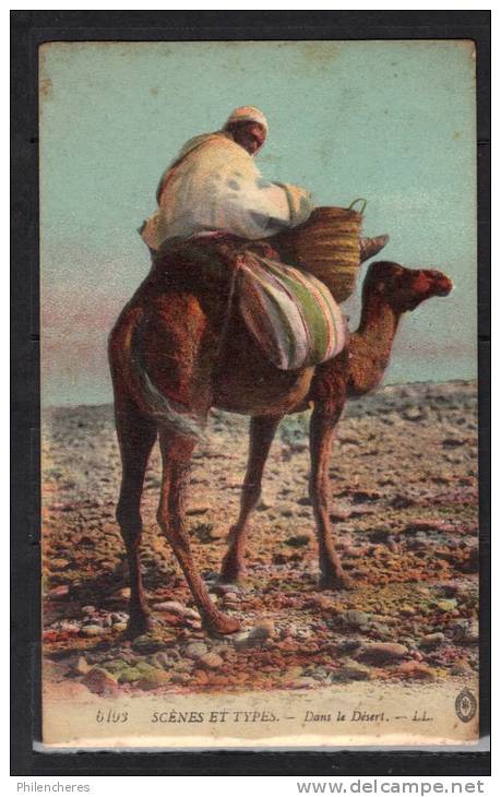 ALGERIE CPA 1918 dans le désert