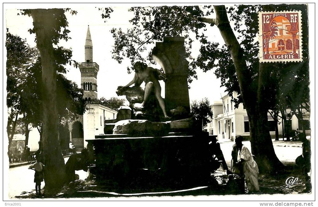 Afrique. Agérie.Villes.Sétif.la fontaine.