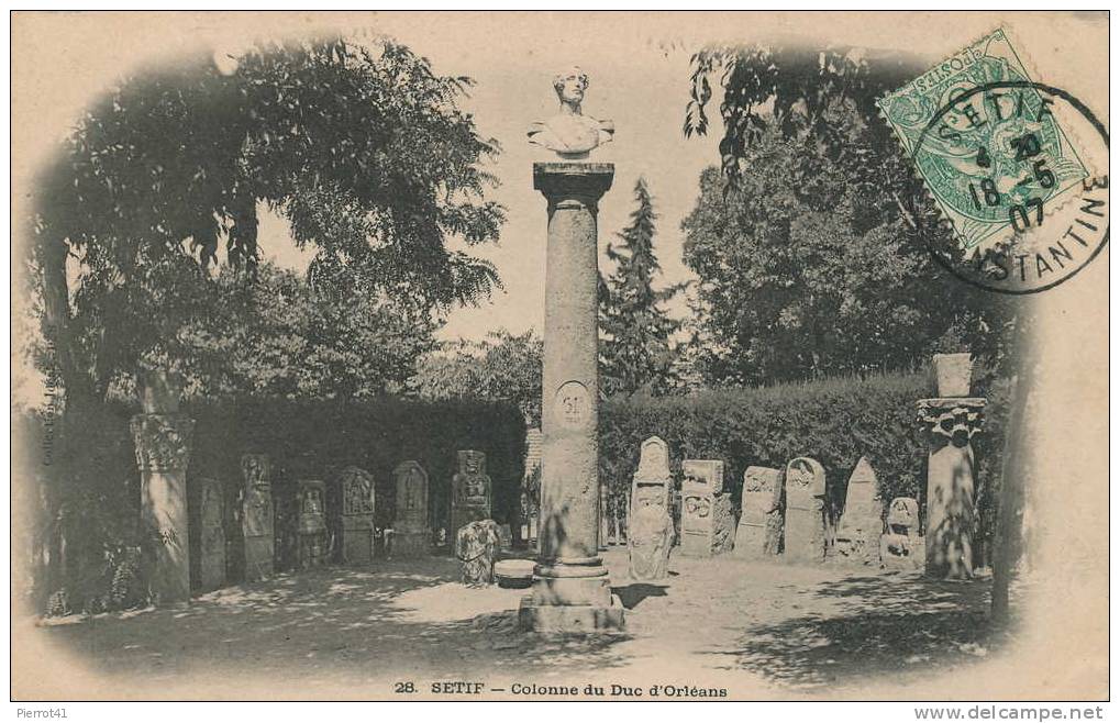 ALGÉRIE - SÉTIF - Colonne du Duc d'Orléans