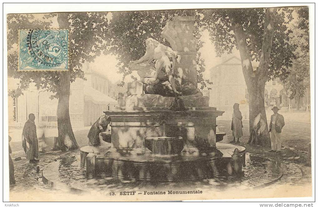 Setif Algérie - fontaine monumentale 1908
