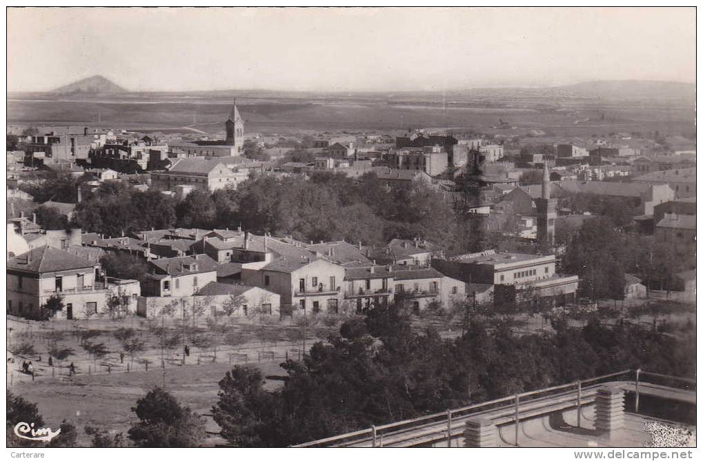 AFRIQUE DU NORD,Algérie,Sétif,Consta ntine,vue aérienne,architecture maison française,parc,photo combier