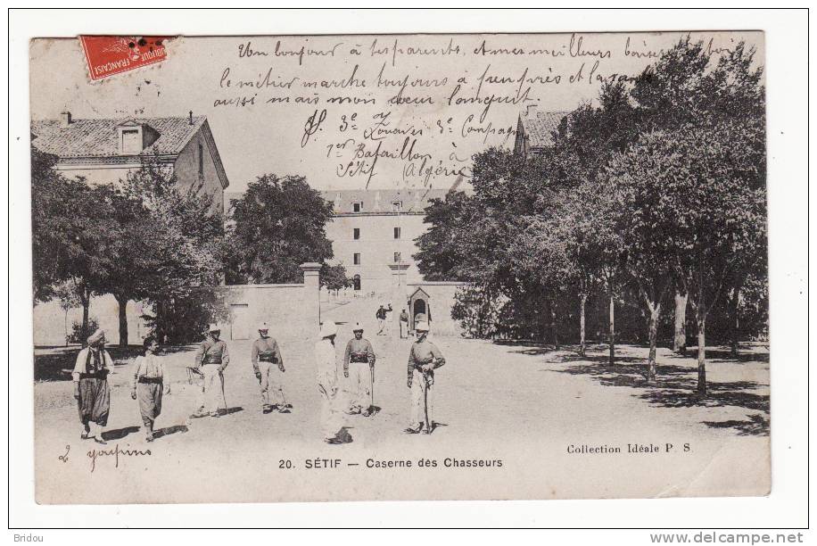 Algérie  SETIF   Caserne des chasseurs