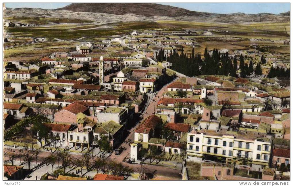ALGERIE SETIF - Vue aérienne du Faubourg de la Gare supérieure et Nouvelles mosquée