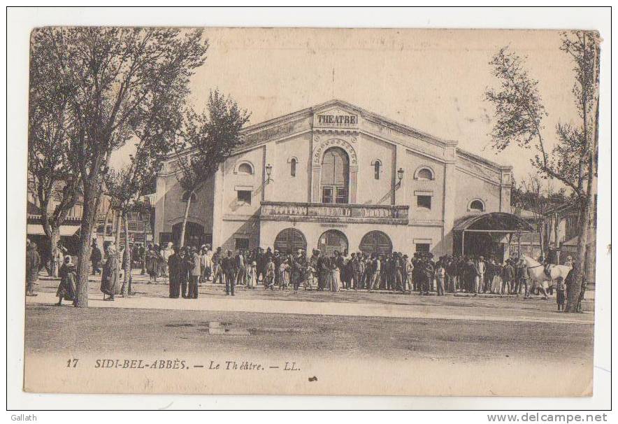 SIDI-BEL-ABBES-Le Théâtre animé 1921 (coin pli sinon B)