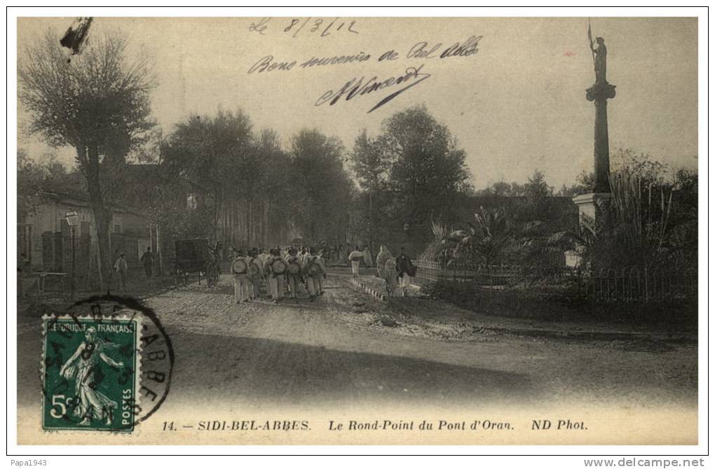 SIDI BEL ABBES   le Rond Point du Pont d'Oran