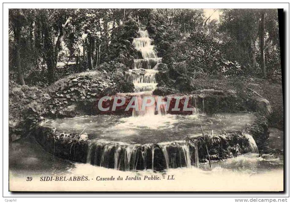 CPA Sidi Bel Abbes Cascade Du Jardin Public