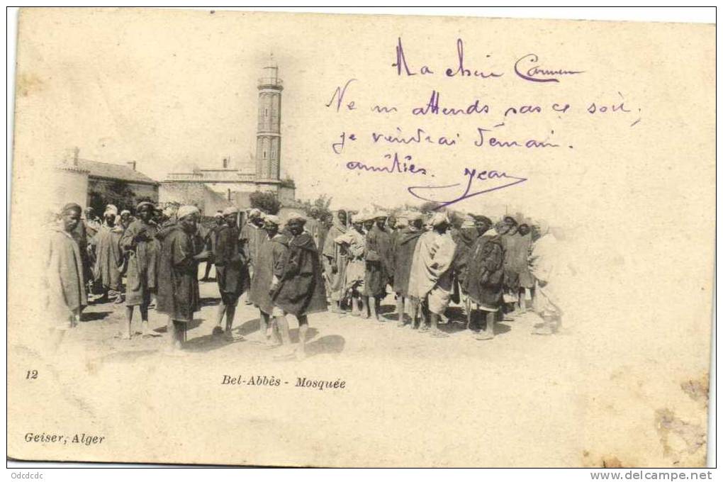 Bel Abbès Mosquée   Recto verso