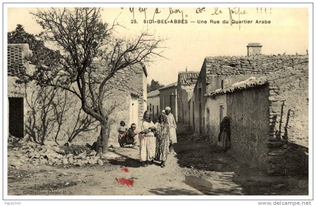 SIDI BEL ABBES  une rue du quartier arabe