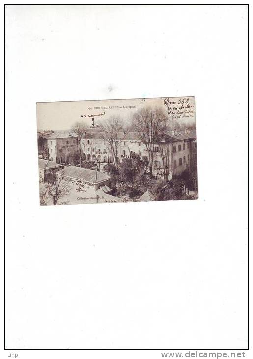 lot 136 CPA l jolie carte l'hopital