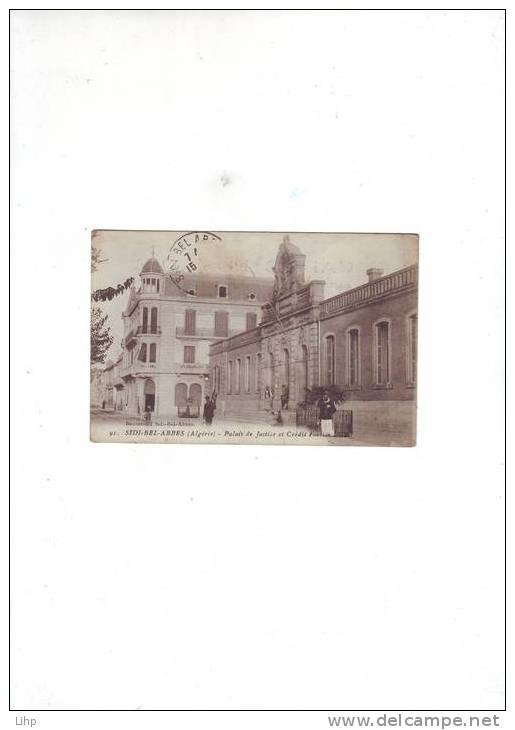lot 134 CPA la palais de jutice et crédit foncier jolie carte