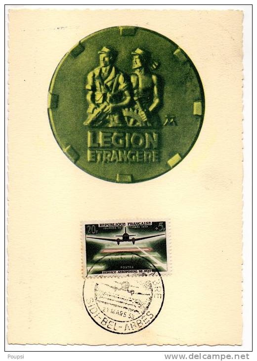 CP -LEGION ETRANGERE - Journée du timbre -Groupement philatelique Sidi Bel Abbés