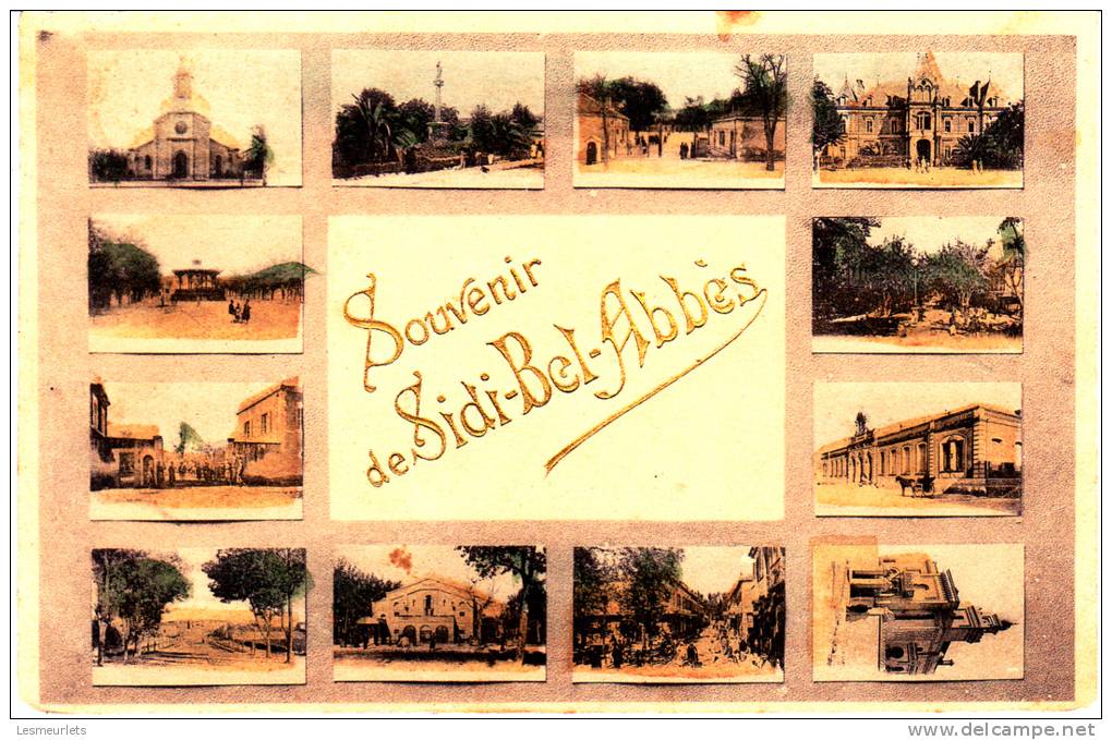cpa souvenir de Sidi Bel Abbes multi vues
