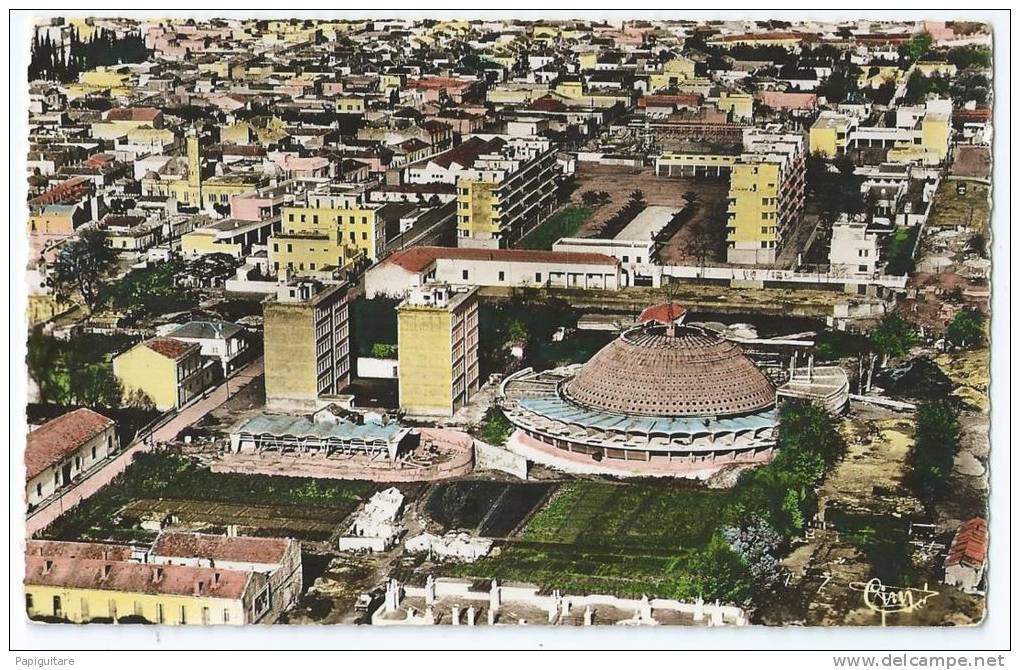 cpsm  bon etat ,   sidi-bel-abbes , vue aerienne sur la ville , le nouveau marché