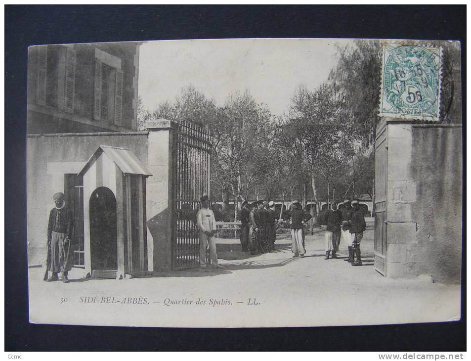 CPA  Sidi-Bel-Abbès (Algérie) - Quartier des Spahis