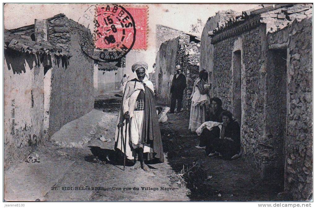 SIDI -BEL- ABBES - Un rue du village Noir