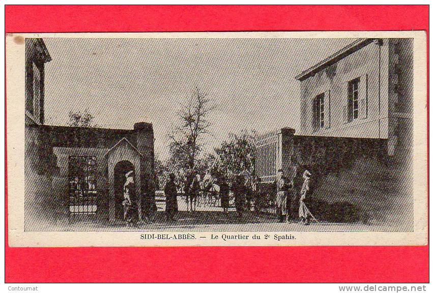 CPA ALGERIE SIDI BEL ABES le quartier du 2émz SPAHIS