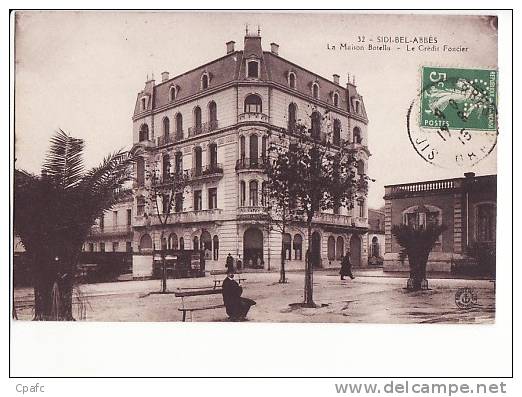 Algérie  Sidi-bel-Abbès , le Crédit Foncier - La Maison Botella (Thème Banque)