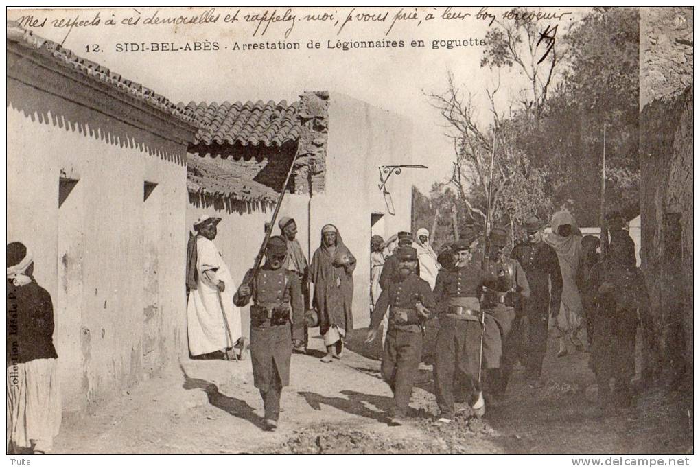 SIDI-BEL-ABBES ARRESTATION DE LEGIONNAIRES EN GOGUETTE