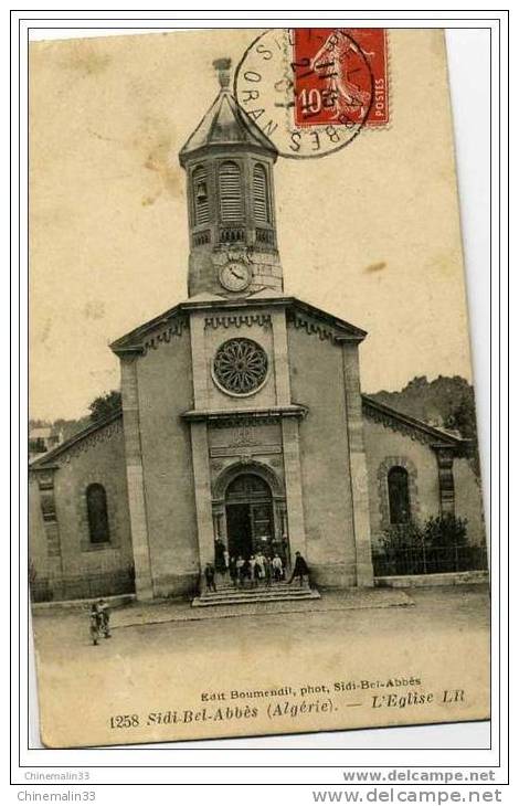 ## ALGERIE ## SIDI BEL ABBES L´EGLISE TRES BELLE ANIMATION A VOIR