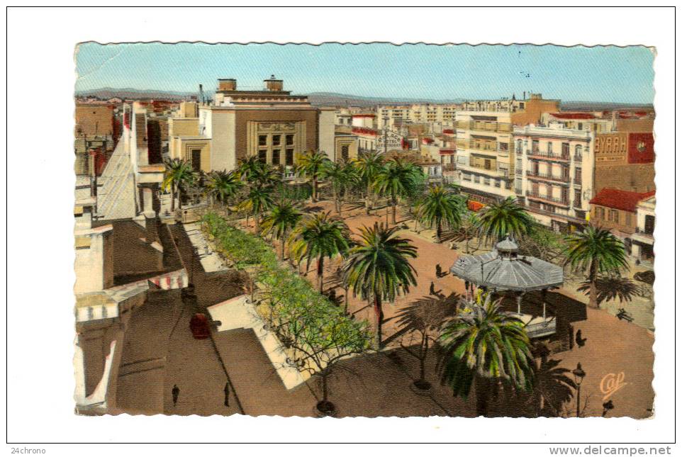 Algerie Sidi Bel Abbes, Place Carnot et le Theatre, Poste aux Armees (13-63)