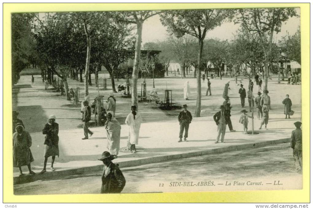 - Algerie - Sidi Bel Abbes - La Place Carnot - Personnages -