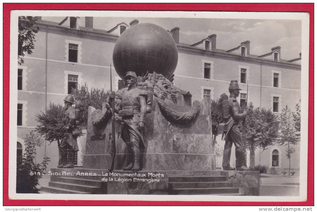 AK Algérie - Sidi-Bel-Abbès - Le Monumentaux Morts de la Légion Etrangére (8925S) Kleinformat